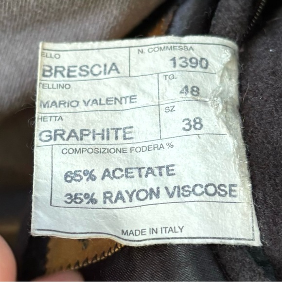 MARIO VALENTE Parka—Wool & Cashmere Blend—Mens 38—Plaid Lining—Made in ITALY—VG+ - Picture 12 of 16